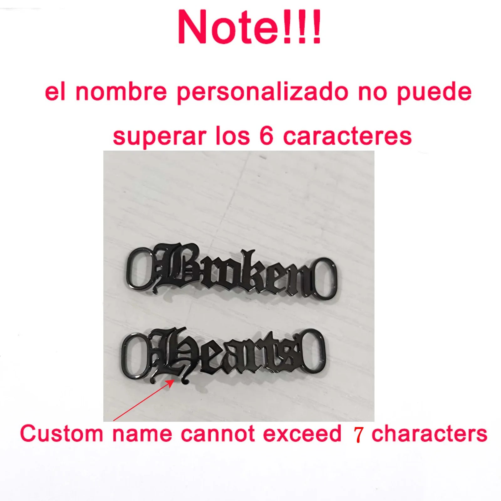 Personalized Stainless Steel Name Buckle for Sneakers ATHLEXES