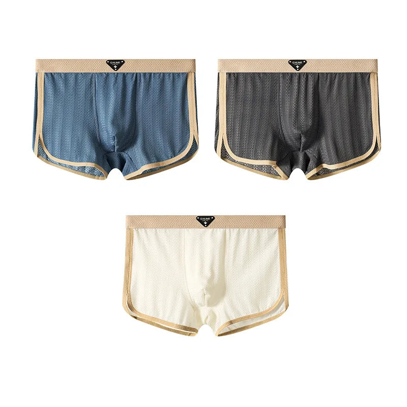CoolComfort Menâ??s Ice Silk Boxer Shorts ATHLEXES