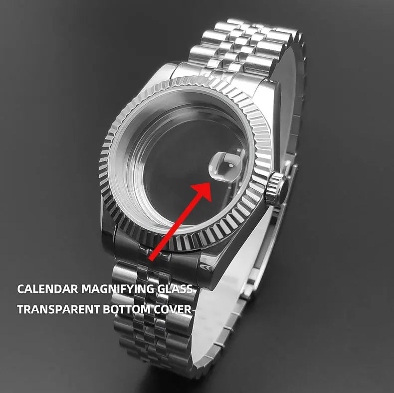 Neiton Sapphire Glass Watch Case for NH Movement ATHLEXES
