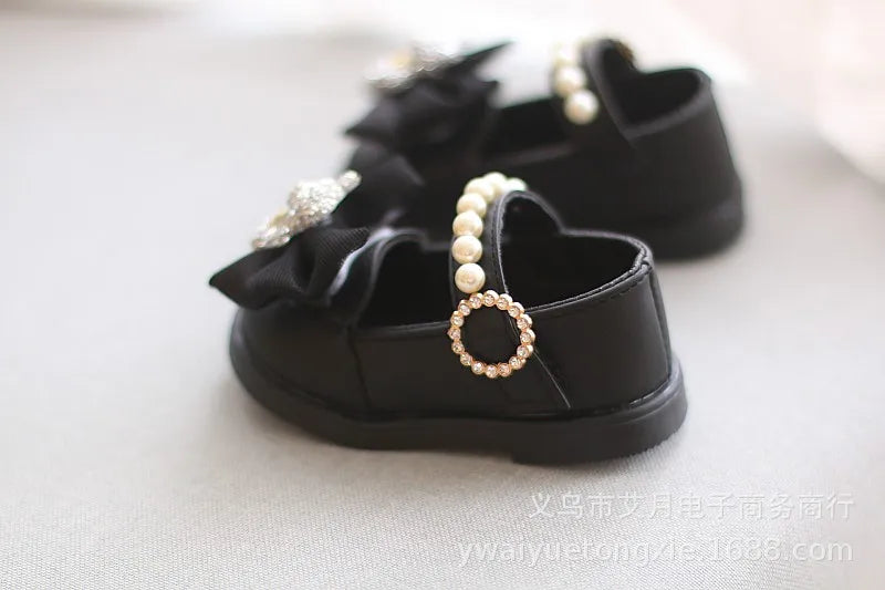 Princess Bow Leather Sneakers for Tiny Trendsetters ATHLEXES