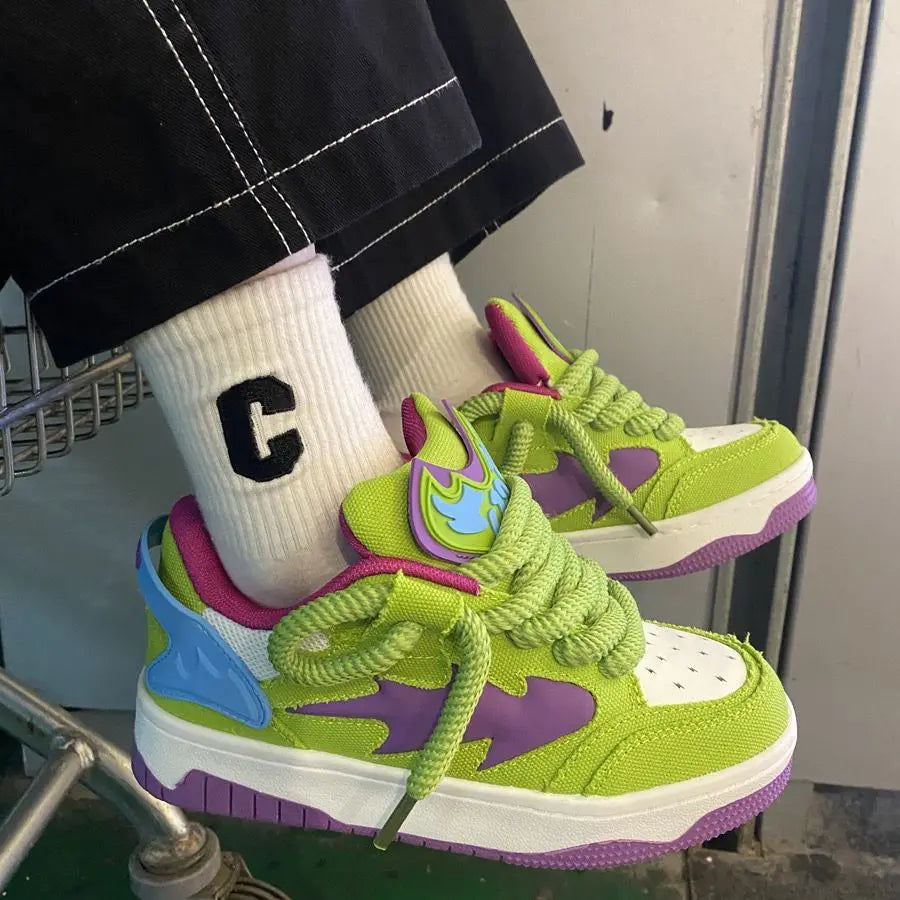Retro Chic Contrast Sneakers for Women and Men ATHLEXES