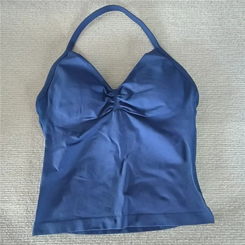 SleekFit V Neck Longline Gym Tank Top ATHLEXES