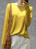 YSZWDBLX Women's Slim Fit Knit O-neck Sweater ATHLEXES