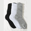 3 Pairs Pleated Mid Length Socks Women's Fashion Elephant Socks ATHLEXES