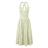 Chic White Backless Halter Dress for Summer Events ATHLEXES