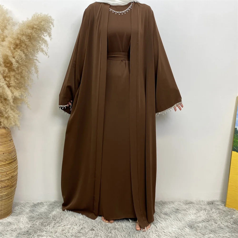 New Fashion Muslim Women Two-Piece Dress Set ATHLEXES