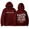 Faith Over Fear Inspirational Graphic Hoodie ATHLEXES