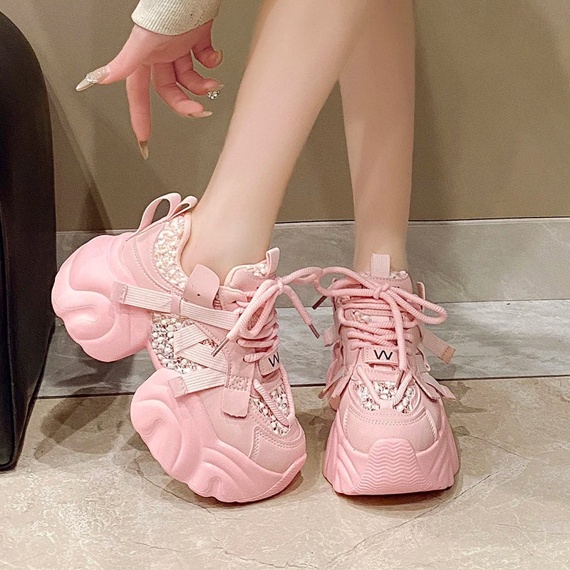 Chic Comfort 7CM Chunky Platform Sneakers for Women ATHLEXES