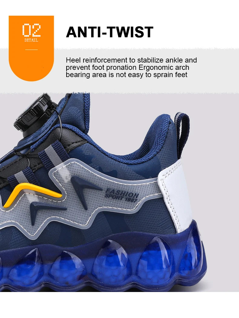 Stylish Leather Kids Running Sneakers ATHLEXES
