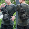 Tactical Sling Shoulder Bags Waterproof Night Reflective Strip Pack EDC Molle Chest Bag 10L Capacity Black ATHLEXES