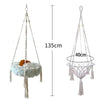 New Pet Hammock Cat Swing Hand Woven Cotton Rope Cats Hanging Basket  Kitten Hanging String Den Indoor Pend Nest Pets Supplies ATHLEXES