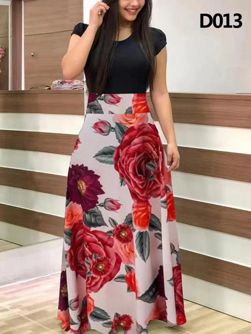 Boho Bliss Floral Maxi Dress for Summer ATHLEXES