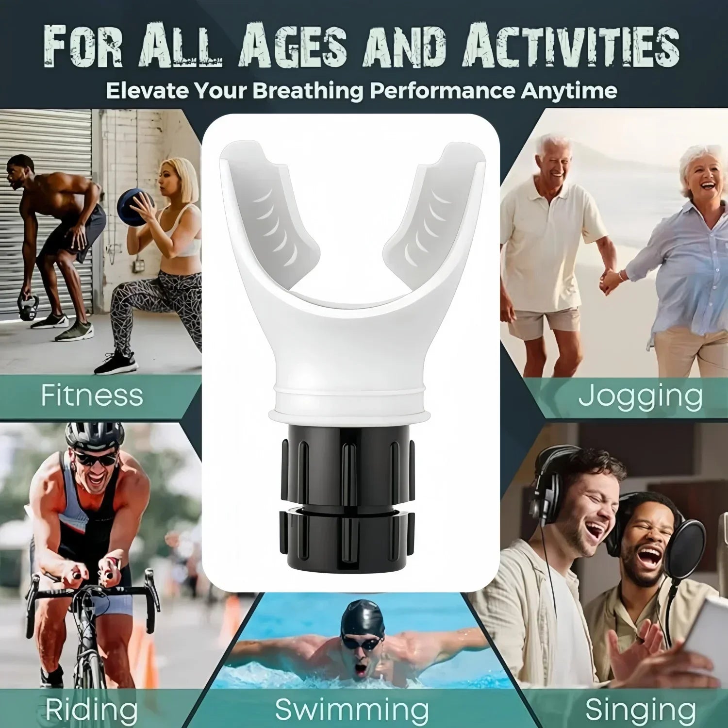 LungMax Pro Resistance Breathing Trainer Set ATHLEXES