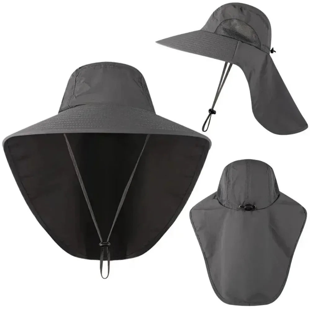 SunGuard Wide Brim Outdoor Hat with Neck Flap ATHLEXES