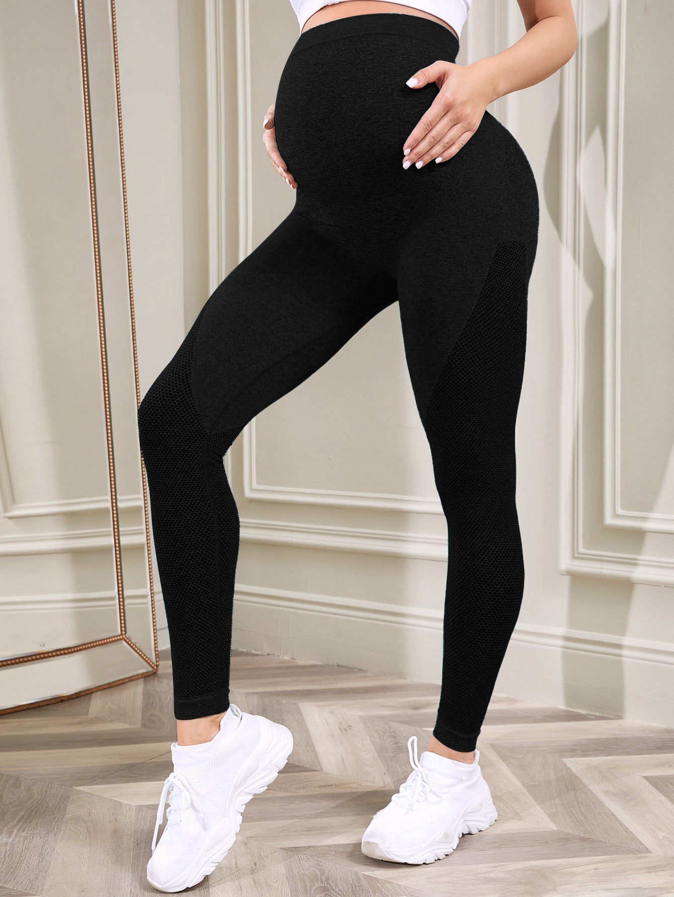 BumpStyle Over-Belly Maternity Yoga Leggings ATHLEXES