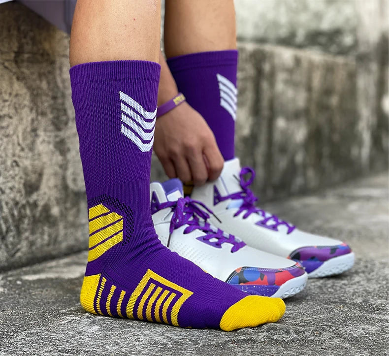 Elite Breathable Basketball Socks for Active Adults ATHLEXES