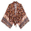 Happie Queens Boho Floral Kimono Bikini Cover-up ATHLEXES