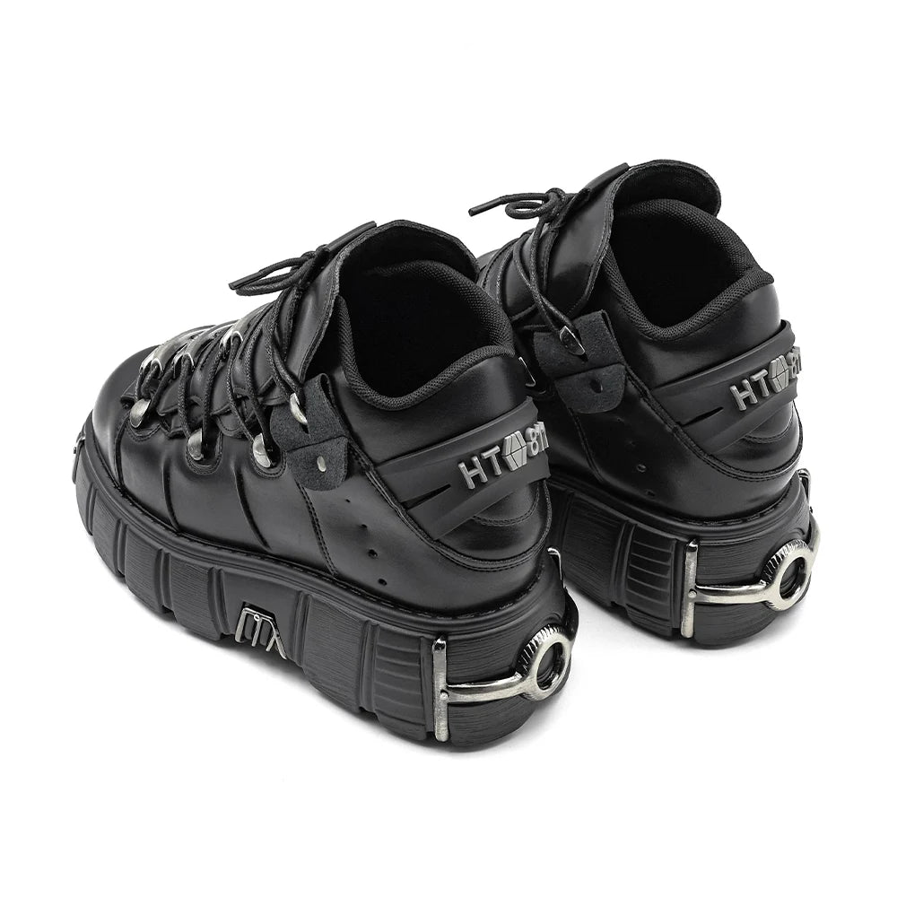 Punk Chic Women's Lace-Up Rock Boots ATHLEXES
