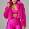 Velvet Luxe Faux Fur Cardigan Jacket ATHLEXES
