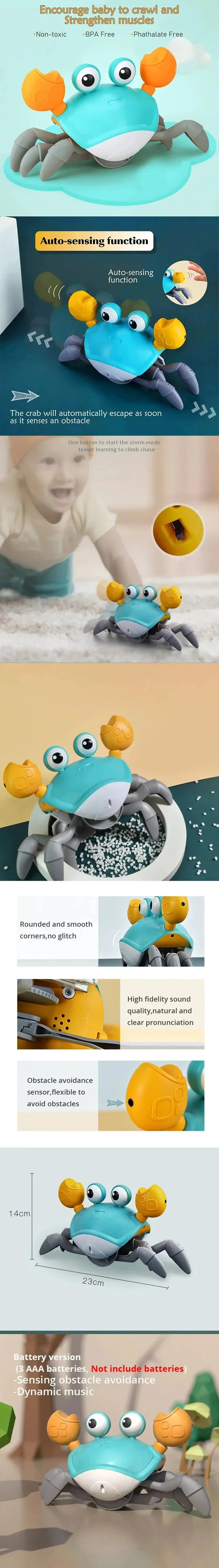 CleverClaw Interactive Escape Crab Toy ATHLEXES