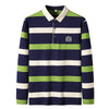 Elegant Stripe Embroidered Polo Shirt for Men ATHLEXES