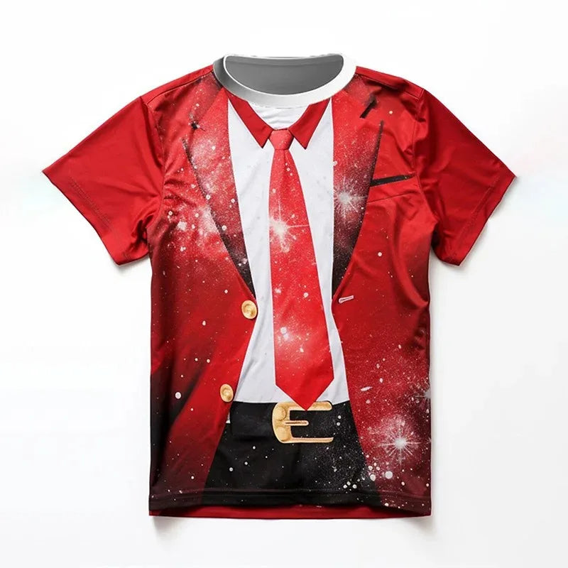 Fashion 3D Merry Christmas Print T-Shirt ATHLEXES