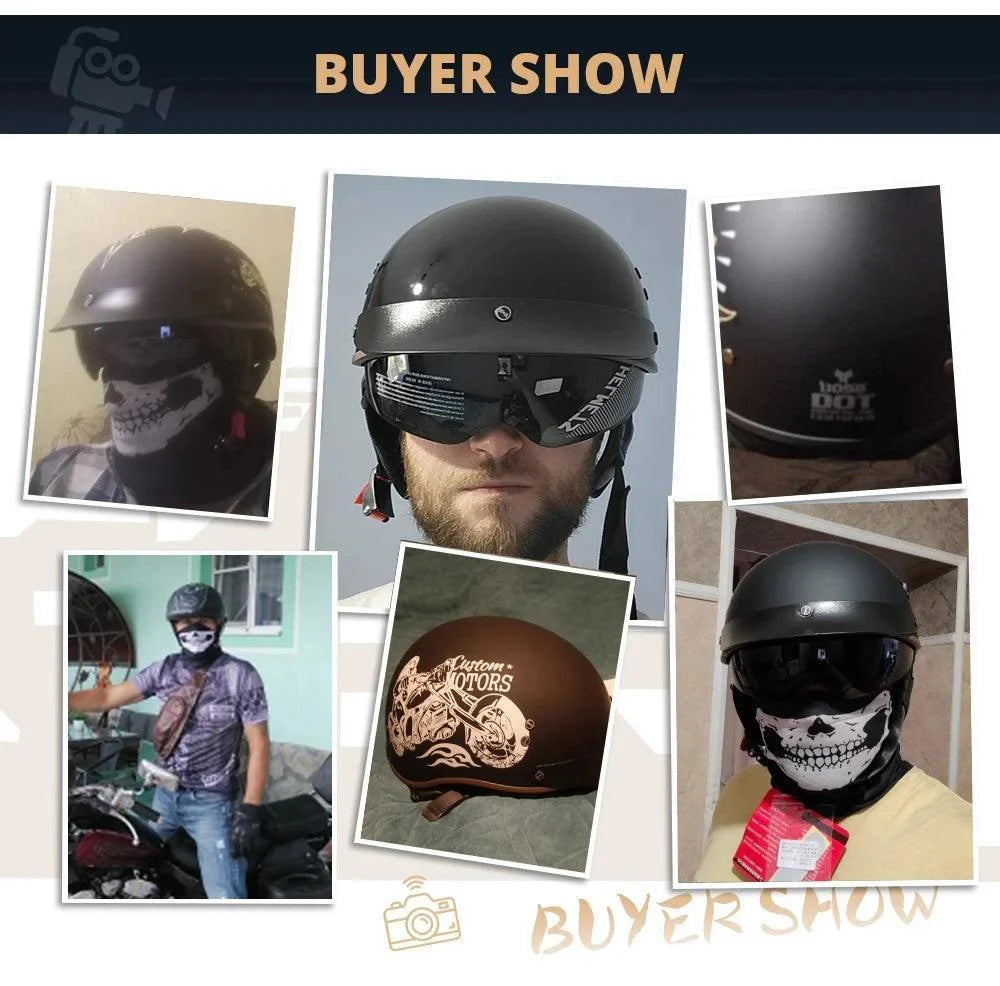 RetroGuard Half Motorcycle Helmet ATHLEXES