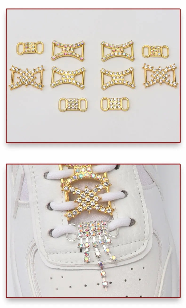 Diamond Luxury AF1 Shoelace Charms with Metal Buckle ATHLEXES