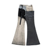 Gradient Ribbons Unisex Baggy Y2K Flare Denim Pants ATHLEXES