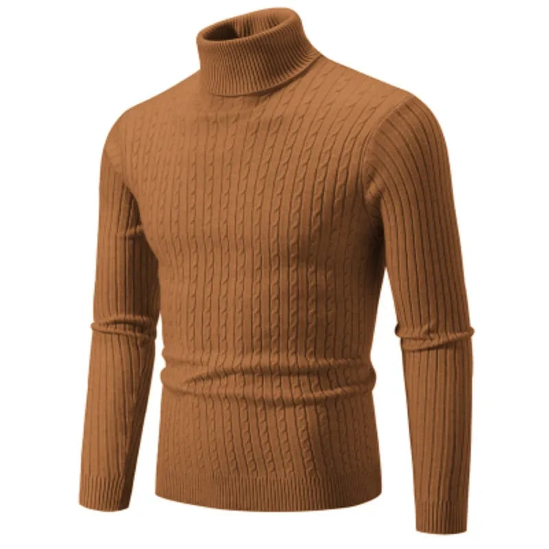 Elevate Warmth Men's Turtleneck Sweater Pullover ATHLEXES