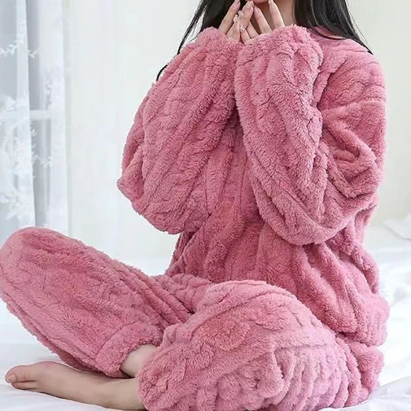 LuxVelvet Women's Winter Pajama Set ATHLEXES