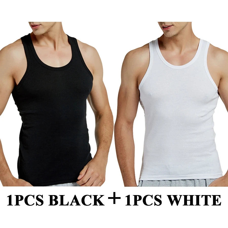 SummerFit Men's Cotton Sleeveless Gym Top ATHLEXES