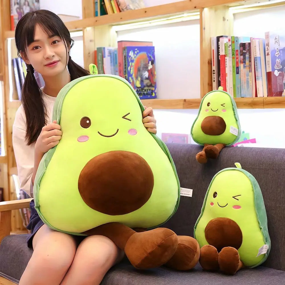 Plush Avocado Delightful Round Doll Cushion Toy ATHLEXES