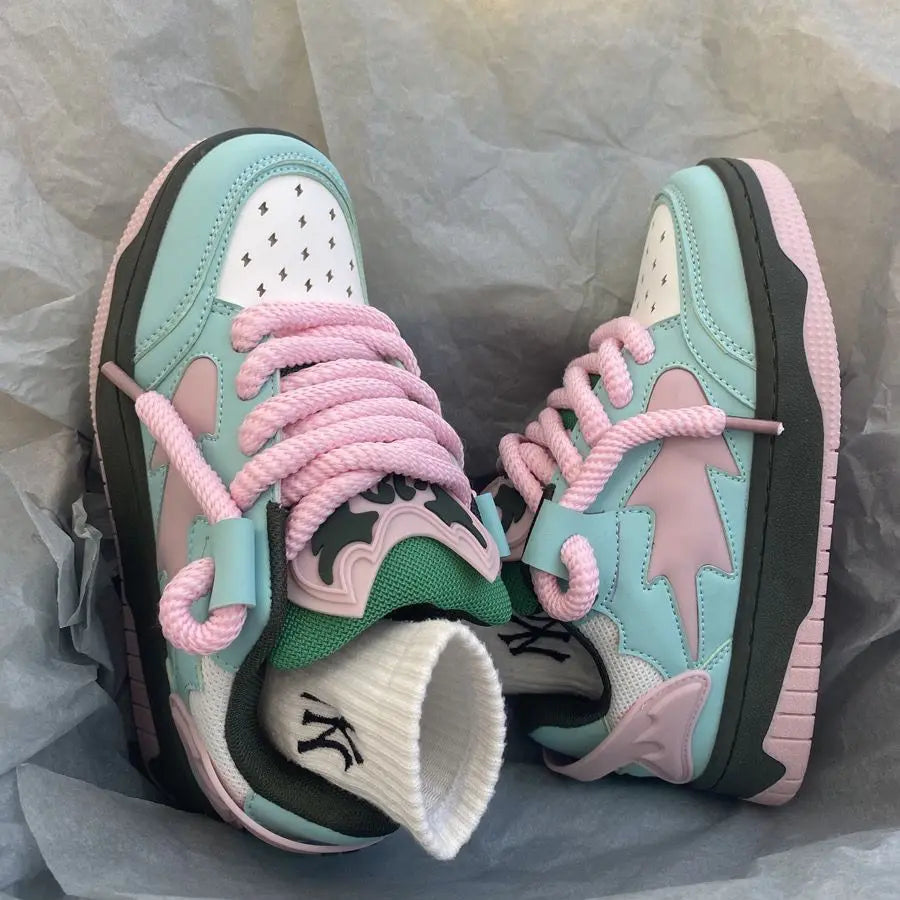 Retro Chic Contrast Sneakers for Women and Men ATHLEXES