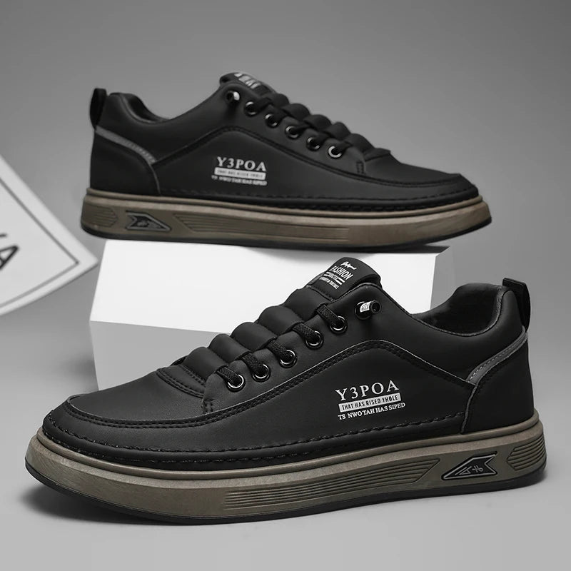 BreatheEasy Leather Casual Sneakers for Men ATHLEXES