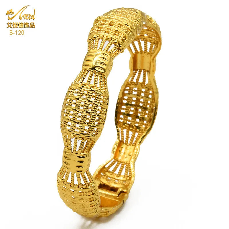 Dubai Bridal Light Luxury Gold Plated Bracelet ATHLEXES