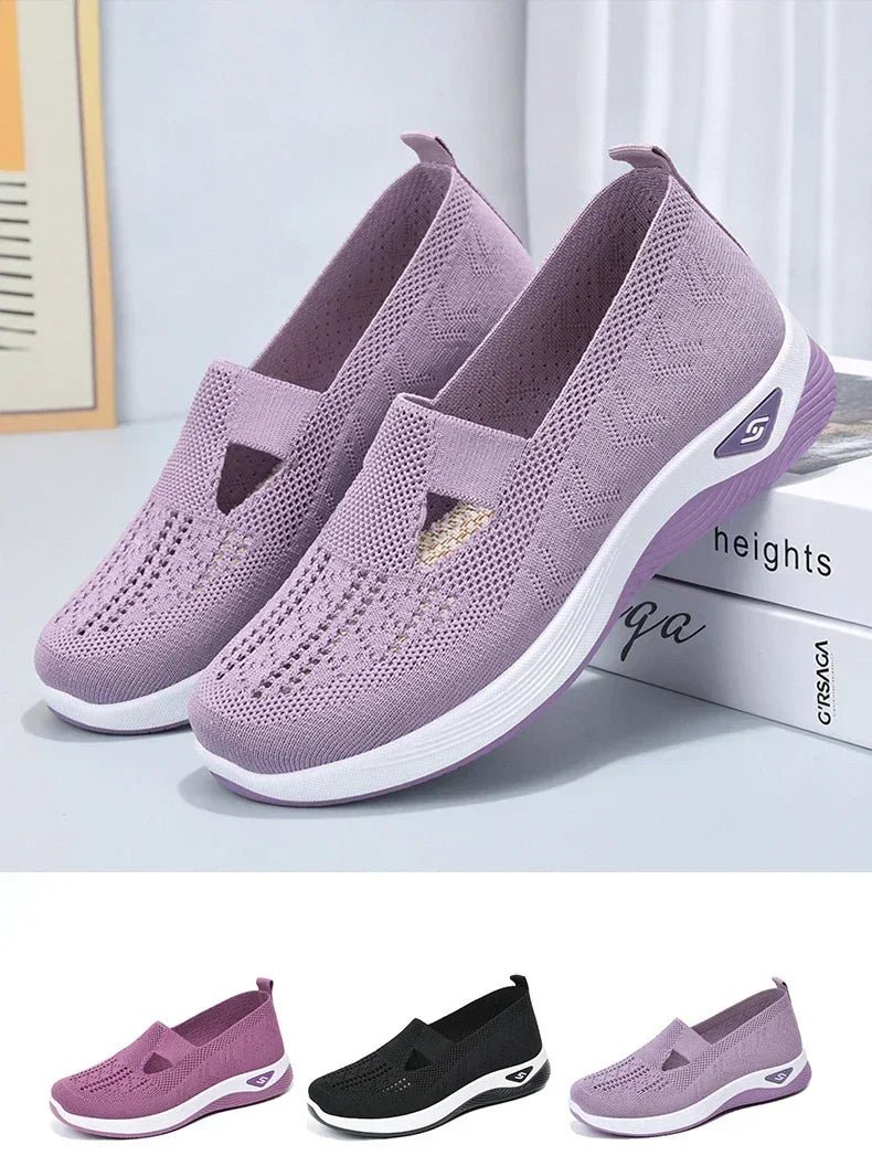 New arrival Summer New Comfort Casual Women's Shoes Fashion Soft Sole Breathable Hollow Out Flat Shoe for Women Zapatos De Mujer ATHLEXES