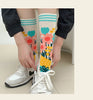 Colorful Cotton Women's Socks - Trendy Hedgehog & Sloth Designs ATHLEXES