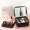 LuxeGlow Travel Makeup Organizer with Mirror ATHLEXES
