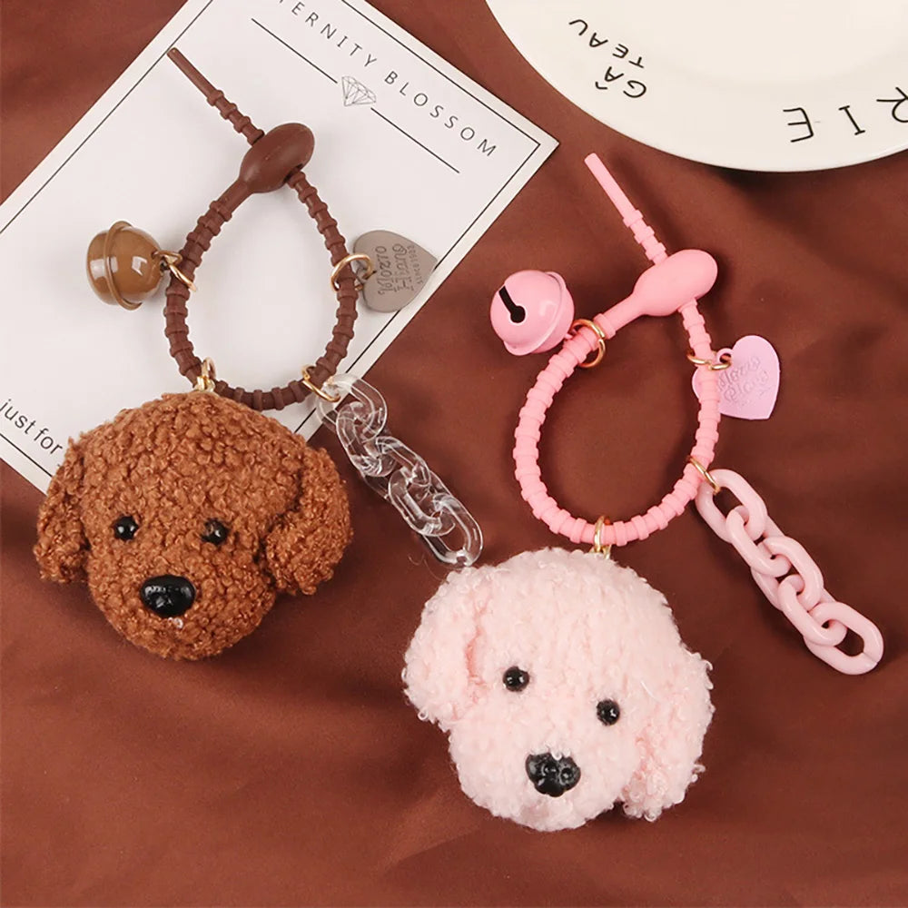 Plush Poodle Keychain Charm for Stylish Accessories ATHLEXES