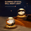 GalaxyGlow 3D Crystal Lamp Night Light ATHLEXES