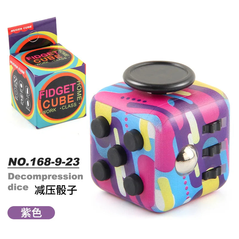 Colorful Fidget Dice for Stress Relief and Focus ATHLEXES