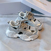 Chic Pink Leather Running Shoes for Young Girls ATHLEXES