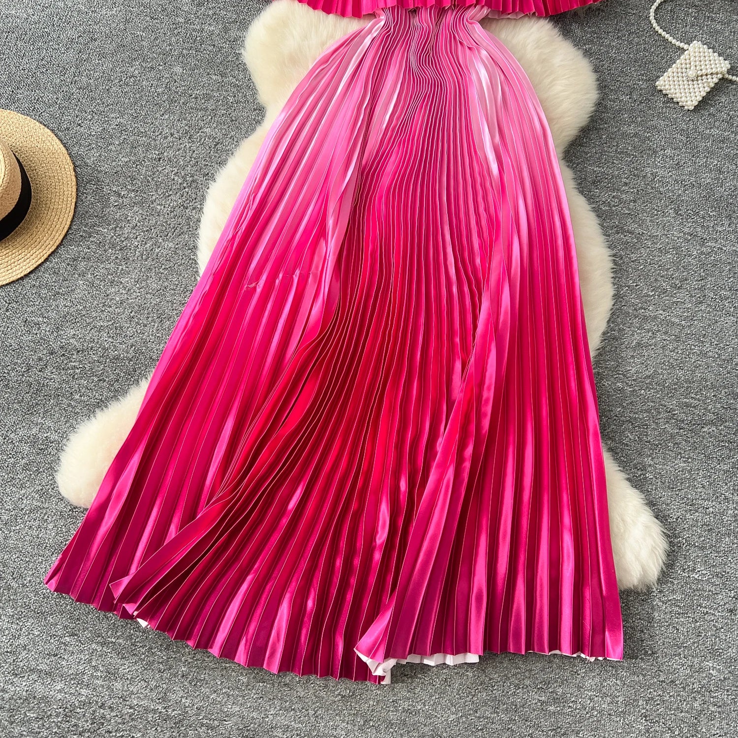 Gradient Luxe Off Shoulder Maxi Dress ATHLEXES