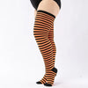 ChicPlus Curvy Thigh High Striped Socks ATHLEXES