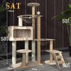 Four-Layer Wooden Cat Tree Tower ATHLEXES