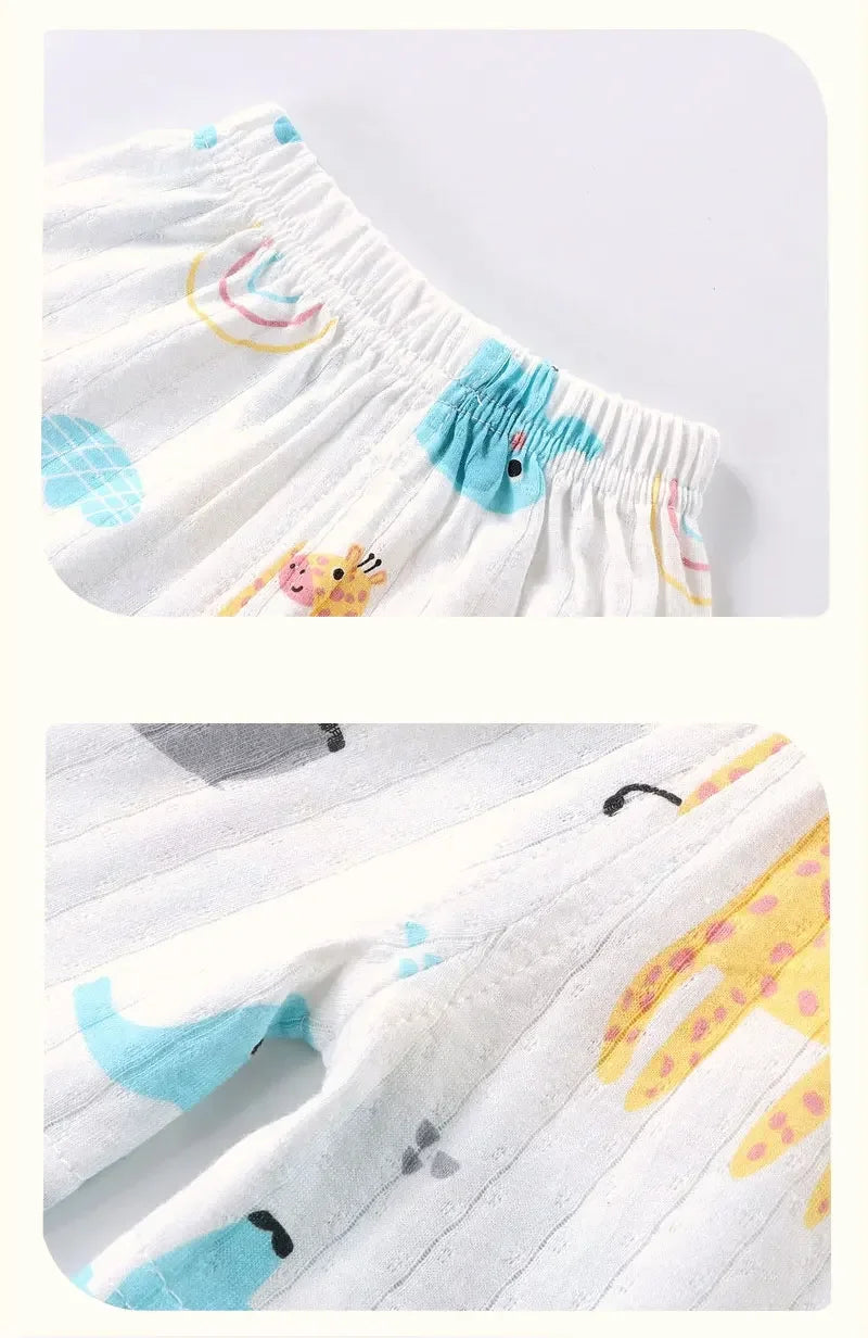 Cartoon Adventure Summer Pajamas Set for Kids ATHLEXES