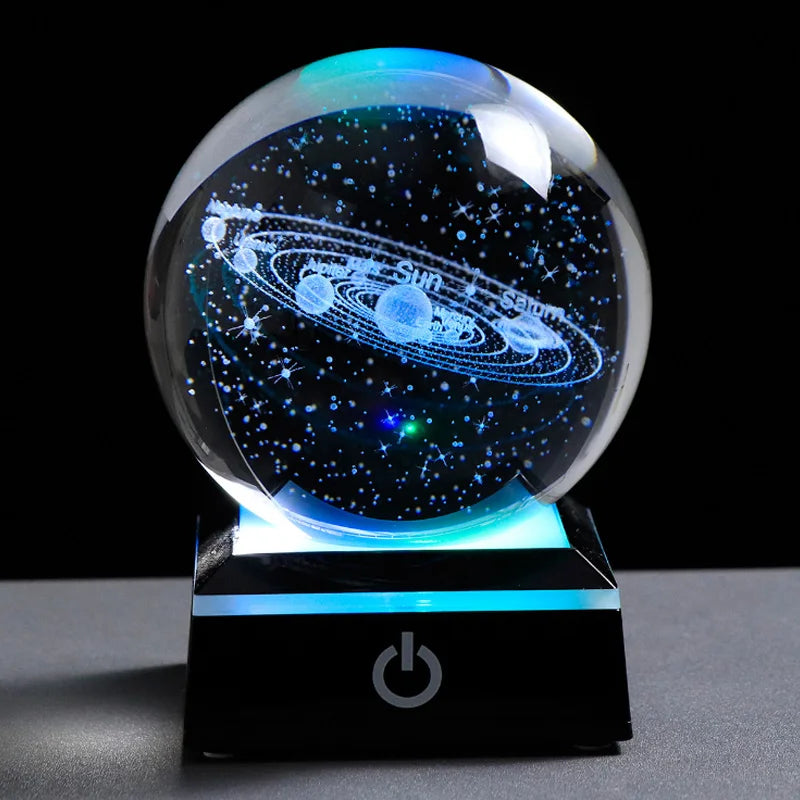 Galactic Wonders 3D Crystal Planet Sphere Decor ATHLEXES