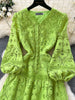 Chic French Lace Ruffle Dress for Women ATHLEXES