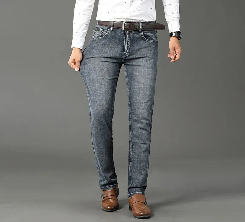 Wthinlee Men's Classic Stretch Denim Trousers ATHLEXES